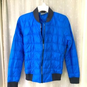 Athleta fall / winter bomber puffer jacket - Blue XSmall